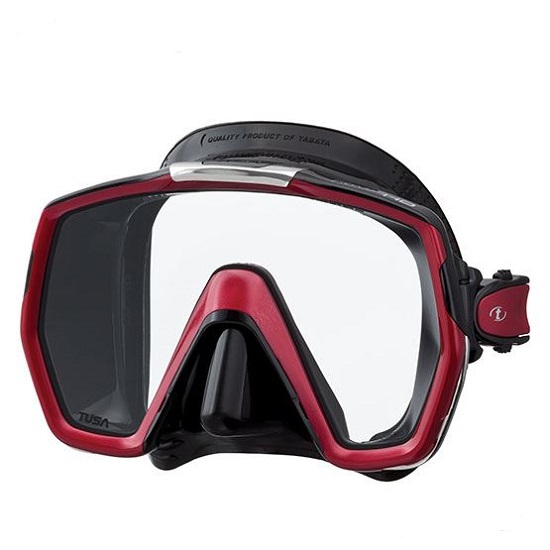 Маска Tusa M-1001 Freedom HD (цвет темно-красный/черный)